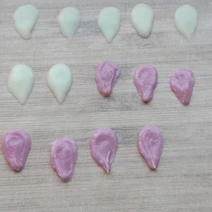 チョコペン花手順