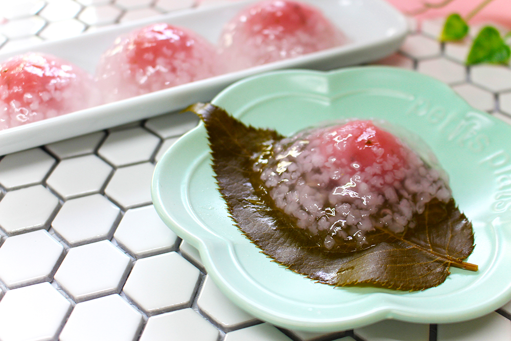 桜のみぞれ羹の画像