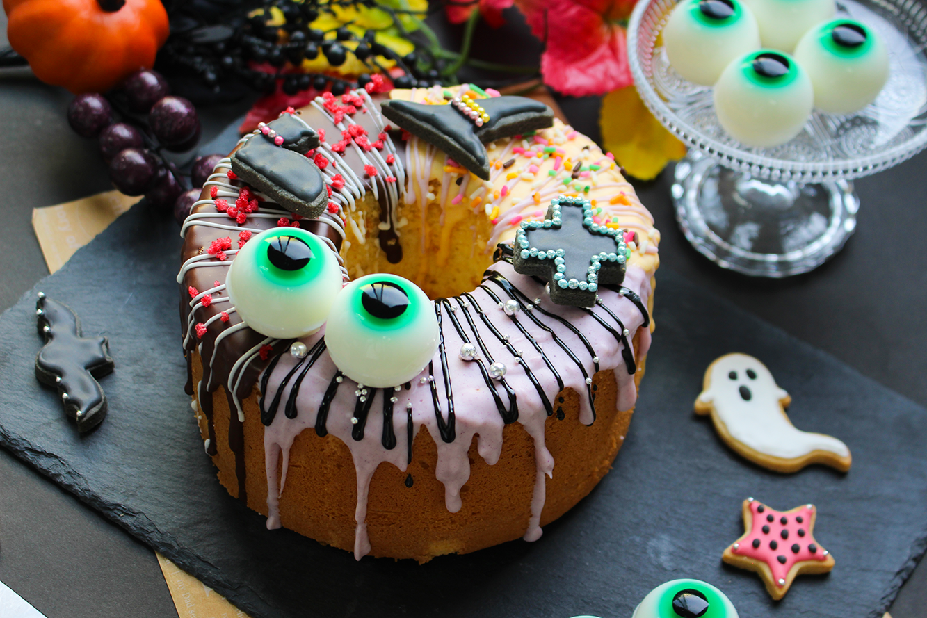 ハロウィンシフォンケーキの画像