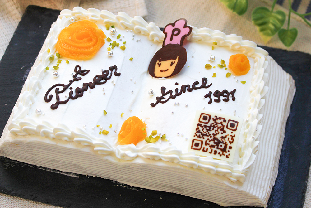 本型のケーキの画像