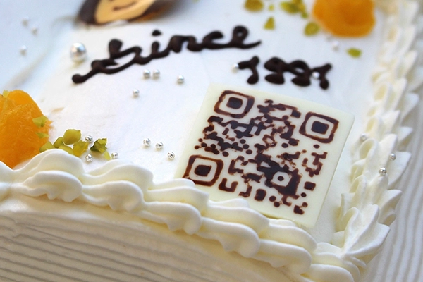 チョコペンでQRコード