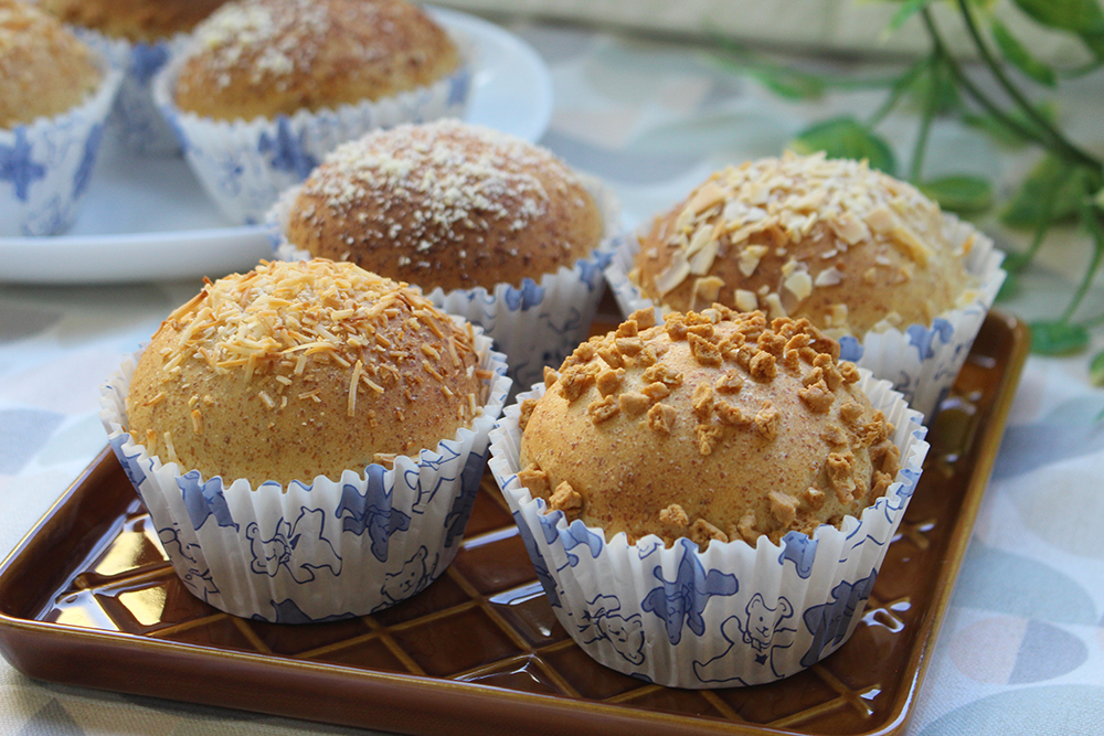 キーマカレーでカレーパンの画像