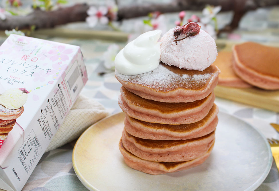 桜のスフレパンケーキ（手作りキット）の画像