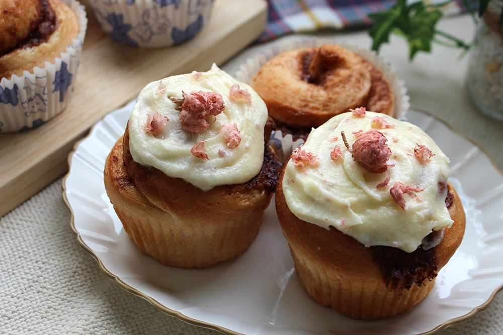【動画】桜のシナモンロールの画像