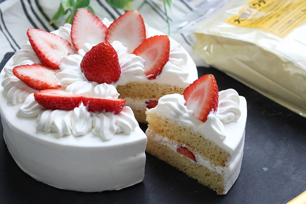 大豆パウダーショートケーキ