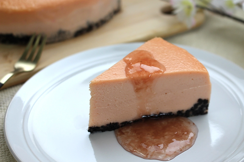 【動画】 桜のニューヨークチーズケーキの画像