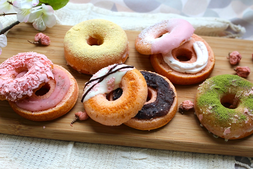 【ミスド再現】桜の焼きドーナツの画像