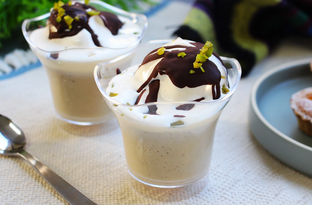 [ゼラチン・卵不使用]簡単バナナプリンの画像