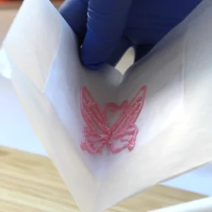 チョコペン蝶々手順