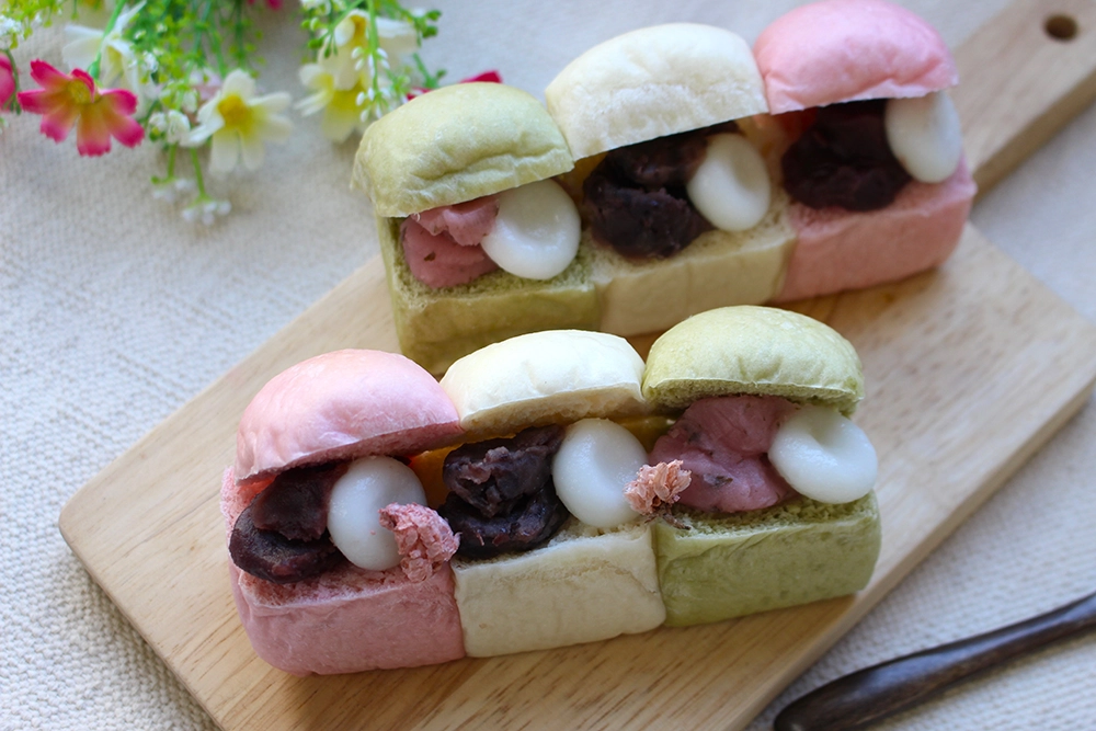 三色団子パンの画像