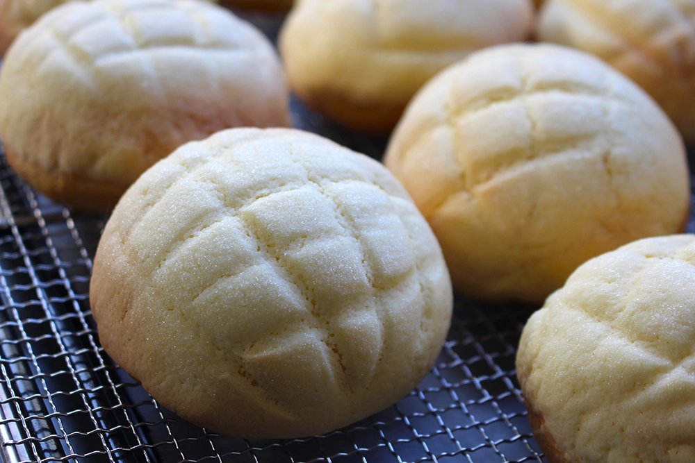 サクサクふわふわのメロンパンの画像