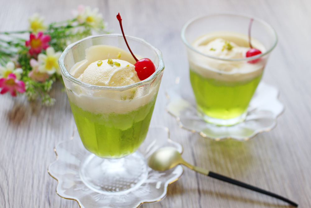 クリームソーダーゼリーの画像