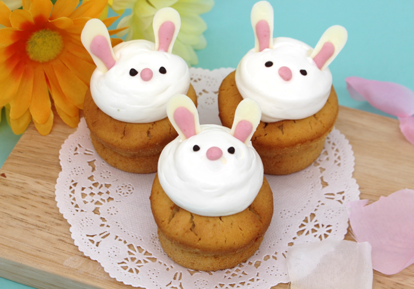 うさぎのカップケーキの画像