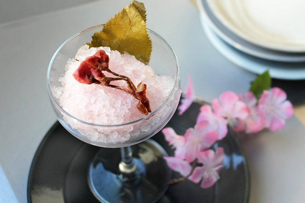 桜シロップのグラニテの画像