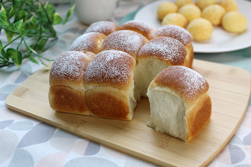 ポンデケージョミックス入りもちもちちぎりパン【動画付】の画像