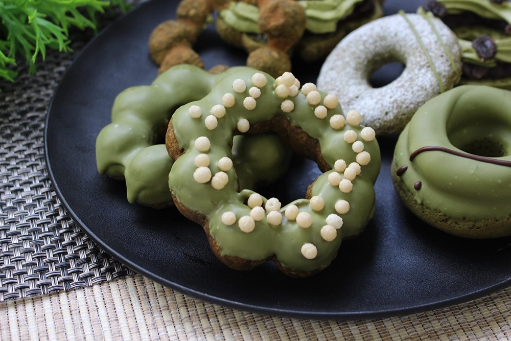 【ミスド再現】ポン・デ・宇治抹茶あられの画像