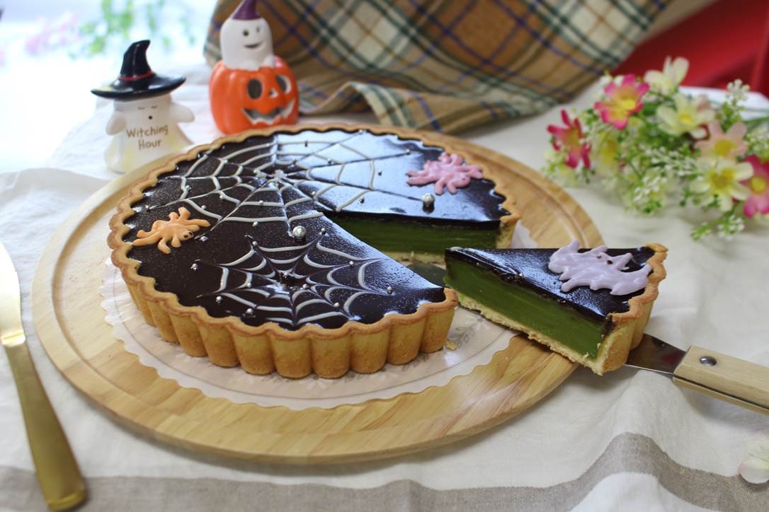 抹茶のチョコタルト(ハロウィン)の画像