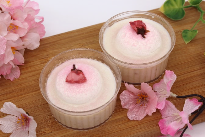 桜のパンナコッタの画像