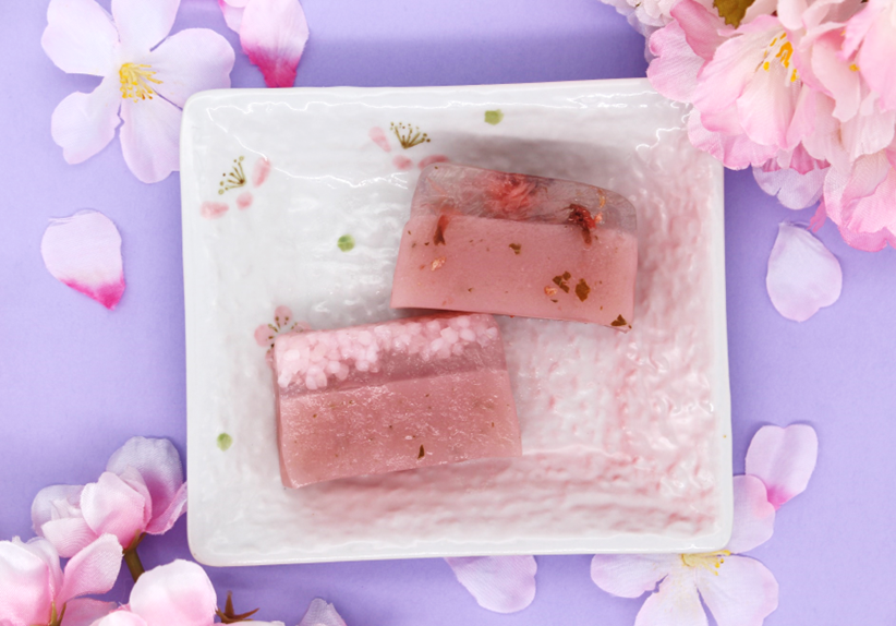 桜の水ようかん（桜の花バージョン）の画像